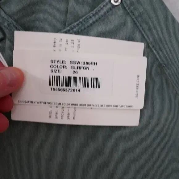 NEW AG Adriano Goldschmied Legging Super Skinny Ankle Jeans Green Size 4 26 - Picture 5 of 13